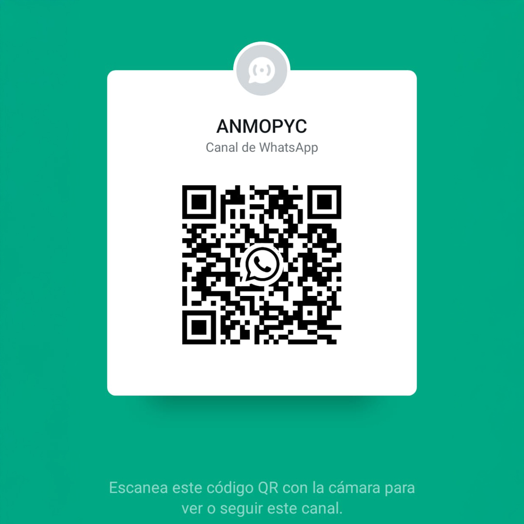 Nuevo canal de WhatsApp de ANMOPYC